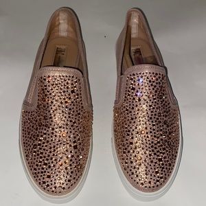 HP🌼Sneaker Shoes INC International Concepts Sammee 2RSE Rose Sparkle Beaded 8 M
